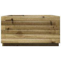 Plantenbak vierkant 50x50x26,5 cm ge&iuml;mpregneerd grenenhout