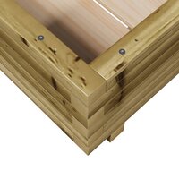 Plantenbak vierkant 50x50x26,5 cm ge&iuml;mpregneerd grenenhout