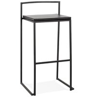 Barkruk Design Casa Zwarte Industri&euml;le Stijl Stapelbaar
