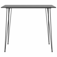 5-delige Barset Els zwart - 4 krukken met 1 tafel