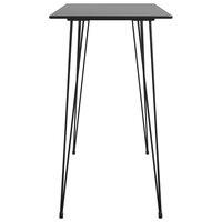 5-delige Barset Els zwart - 4 krukken met 1 tafel