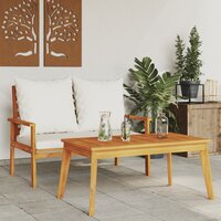 Loungeset Morshi bank met kussens en salontafel massief acaciahout