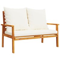 Loungeset Morshi bank met kussens en salontafel massief acaciahout