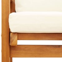 Loungeset Morshi bank met kussens en salontafel massief acaciahout