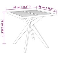 3-delige Tuinset Cancun tafel met 2 stoelen massief acaciahout