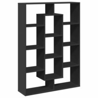 Boekenkast Andy 102x29x143 cm hout zwart - vakkenkast