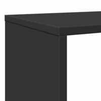 Boekenkast Andy 102x29x143 cm hout zwart - vakkenkast