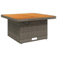 3-delige Tuinset Luxus met kussens poly rattan grijs