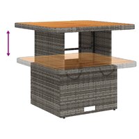 3-delige Tuinset Luxus met kussens poly rattan grijs