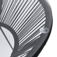 3-delige Tuinset Stylo PVC-rattan zwart