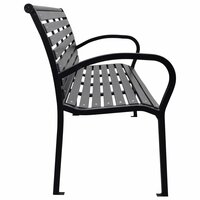 Tuinbank Galactic 116 cm staal en HKC zwart