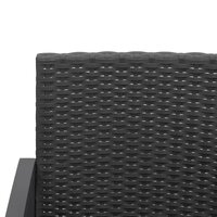 5-delige Loungeset Harma met kussens polypropeen rattan zwart
