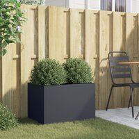Plantenbak 62x40x39 cm staal antracietkleurig