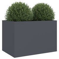 Plantenbak 62x40x39 cm staal antracietkleurig