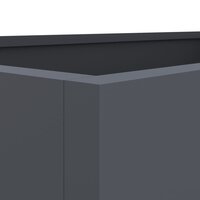 Plantenbak 62x40x39 cm staal antracietkleurig