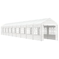 Partytent Prieel met dak 20,07x2,28x2,69 m polyetheen wit