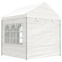 Partytent Prieel met dak 20,07x2,28x2,69 m polyetheen wit