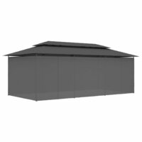 Partytent Prieel met gordijnen 600x298x270 cm antraciet