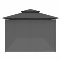 Partytent Prieel met gordijnen 600x298x270 cm antraciet