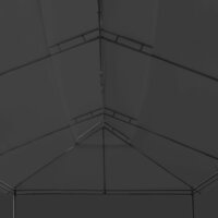 Partytent Prieel met gordijnen 600x298x270 cm antraciet