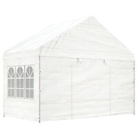 Partytent Prieel met dak 20,07x4,08x3,22 m polyetheen wit