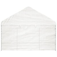 Partytent Prieel met dak 20,07x4,08x3,22 m polyetheen wit