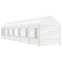 Partytent Prieel met dak 13,38x2,28x2,69 m polyetheen wit