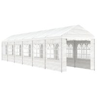 Partytent Prieel met dak 13,38x2,28x2,69 m polyetheen wit