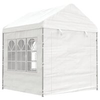 Partytent Prieel met dak 13,38x2,28x2,69 m polyetheen wit