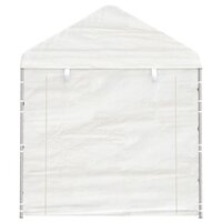 Partytent Prieel met dak 13,38x2,28x2,69 m polyetheen wit