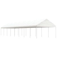 Partytent Prieel met dak 17,84x4,08x3,22 m polyetheen wit