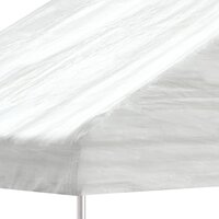 Partytent Prieel met dak 17,84x4,08x3,22 m polyetheen wit