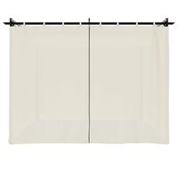 Prieel partytent met gordijnen 3x3 m staal cr&egrave;mekleurig