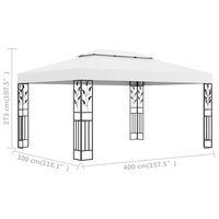 Partytent Prieel Novo Met Dubbel Dak 3X4 M Wit