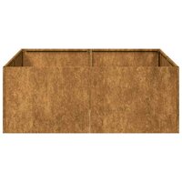 Plantenbak Roestig Weervast Staal Cortenstaal 80 x 80 x 30 cm