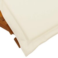 Ligbed Schommelstoel Met Kussen Massief Acaciahout Mangohout (Naturel)