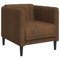 Fauteuil Gina Kunstsu&egrave;de Bruin