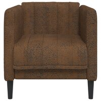 Fauteuil Gina Kunstsu&egrave;de Bruin