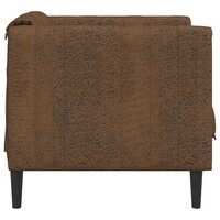 Fauteuil Gina Kunstsu&egrave;de Bruin