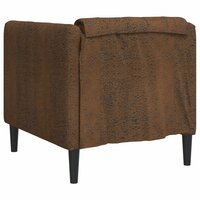 Fauteuil Gina Kunstsu&egrave;de Bruin