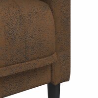 Fauteuil Gina Kunstsu&egrave;de Bruin