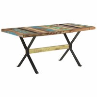 Eettafel Indus 160 x 80 x 76 cm massief gerecycled hout