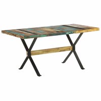 Eettafel Indus 160 x 80 x 76 cm massief gerecycled hout