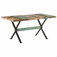 Eettafel Indus 160 x 80 x 76 cm massief gerecycled hout