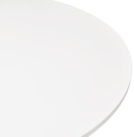 Eettafel Orlando rond wit- &Oslash; 90 cm - houten blad met metalen voet
