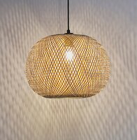 Hanglamp CASIMIRA MINI van natuurlijke bamboe - gevlochten