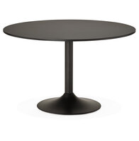 Eettafel Atlanta rond zwart - &Oslash; 120 cm