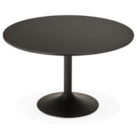 Eettafel Atlanta rond zwart - &Oslash; 120 cm