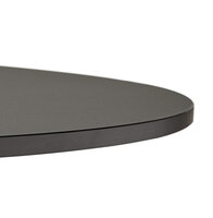 Eettafel Atlanta rond zwart - &Oslash; 120 cm