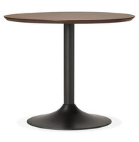 Eettafel Chef rond met notenhouten afwerking - &Oslash; 90 cm
